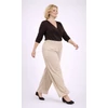 Kép 1/6 - Elegáns, széles szárú nadrág - BÉZS - 46-54 méret 