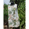 Kép 6/8 - Filodendron mintás, madeira betétes ruha&tunika - ZÖLD - 42-46 méret