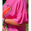 Kép 5/6 - Strasszos LOVE felső  - PINK - 48-54 méret