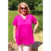 Kép 4/6 - CSIPKE, V-nyakas felső - MAGENTA - 50-58 méret
