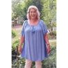 Kép 2/7 - ESMERALDA blúz - FARMERKÉK - 54-60 méret