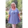 Kép 4/7 - ESMERALDA blúz - FARMERKÉK - 54-60 méret