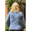 Kép 7/9 - EXCLUSIVE, gombos kardigán - FARMERKÉK - 44-50 méret