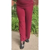 Kép 2/6 - Elegáns, széles szárú nadrág - BURGUNDI - 46-54 méret 