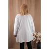 Kép 5/6 - Pamut, SÁLGALLÉROS tunika - FEHÉR - 50-56 méret