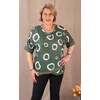 Kép 3/6 - BUBORÉK mintás blúz - KHAKI - 44-50 méret