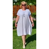 Kép 2/6 - L.A.Designe midi ruha - FEHÉR - 50-56 méret