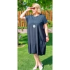 Kép 3/6 - L.A.Designe midi ruha - FEKETE - 50-56 méret