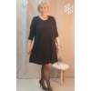 Kép 4/8 - Exkluzív LUREX pliszírozott ruha - Fekete - 44-48 méret