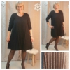 Kép 1/8 - Exkluzív LUREX pliszírozott ruha - Fekete - 44-48 méret