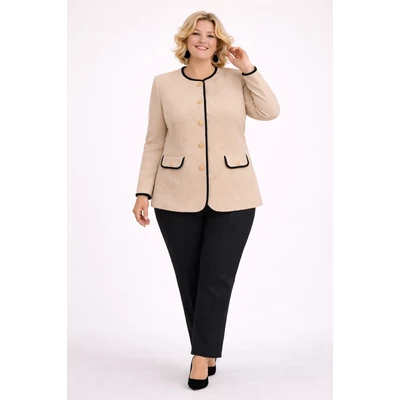 Elegáns alkalmi blézer - BÉZS