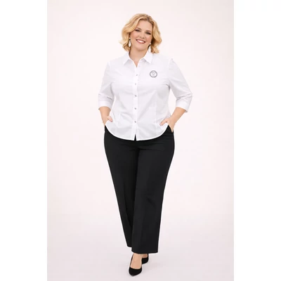 Ünneplő, fehér alkalmi blúz