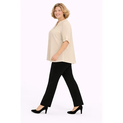 Álló galléros jégselyem felső - BÉZS- 48-54 méret