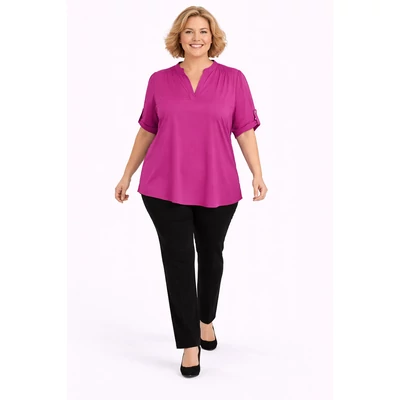 Álló galléros jégselyem felső - PADLIZSÁN- 48-54 méret