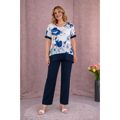 ANNA Alkalmi SZETT 7.  SÖTÉTKÉK  - 48-52 méret