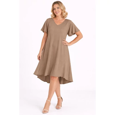 PILLANGÓ ujjas, V-nyakas egyberuha - TÓP- 44-52 méret