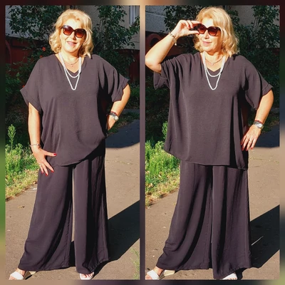 ANNA Alkalmi SZETT 8.  FEKETE  - 48-52 méret