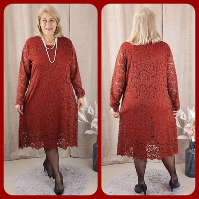 ALKALMI, csipke egyberuha - BORDÓ - 50-56 méret