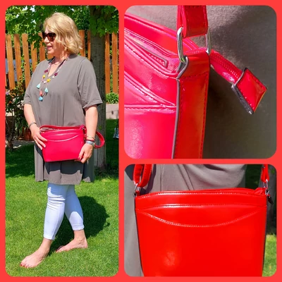 Elegáns PIROS táska