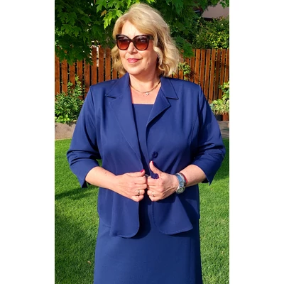 KLASSZIKUS blézer - SÖTÉTKÉK