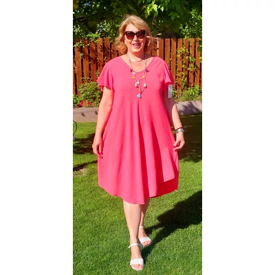 PILLANGÓ ujjas, V-nyakas egyberuha - KORALL - 44-52 méret