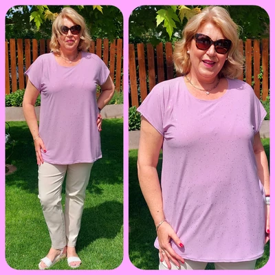 Csillogós LENGYEL felső - LEVENDULA