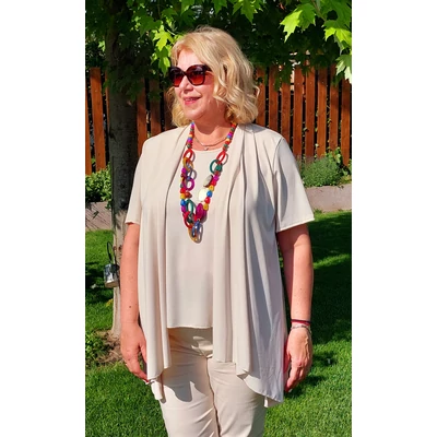 2 az 1-ben ALKALMI felső - BÉZS - 48-56 méret