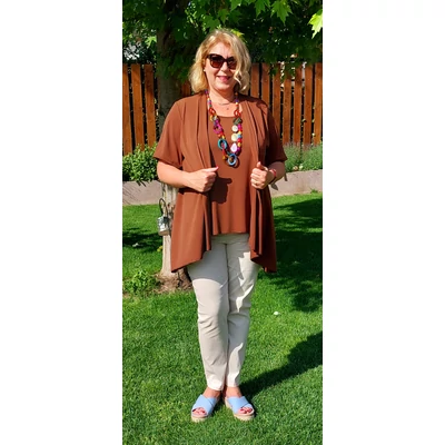 2 az 1-ben ALKALMI felső - CSOKI - 48-56 méret