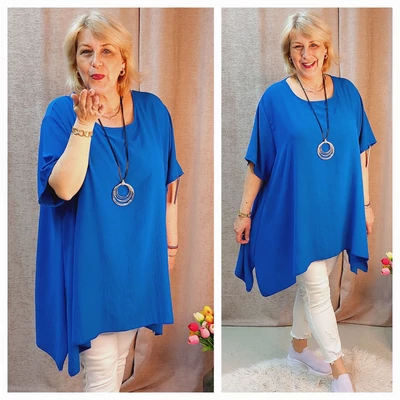 PRAKTIKUS alkalmi blúz - KIRÁLYKÉK - 50-58 méret