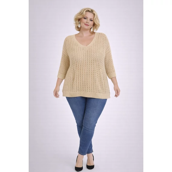 Cérna, kötött, felkapóka - BÉZS - 46-54 méret