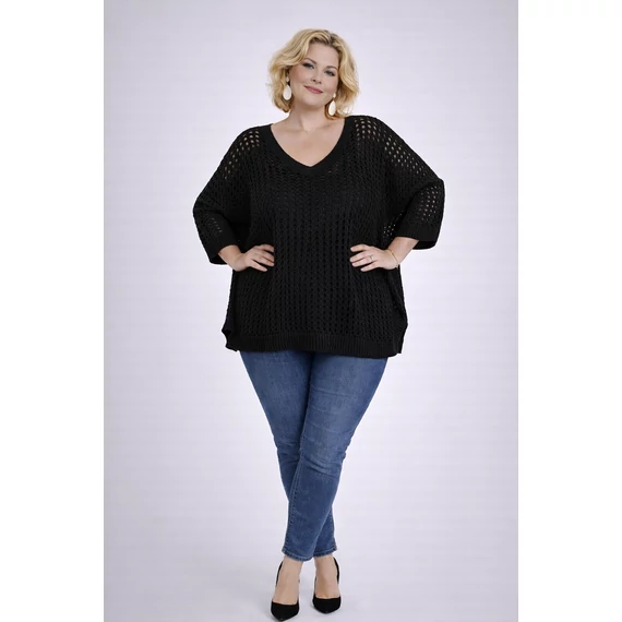 Cérna, kötött, felkapóka - FEKETE - 46-54 méret