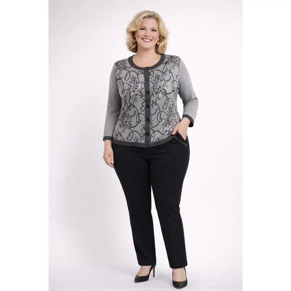 MOTÍVUMOS, ANGÓRA KARDIGÁN - GRAFIT 