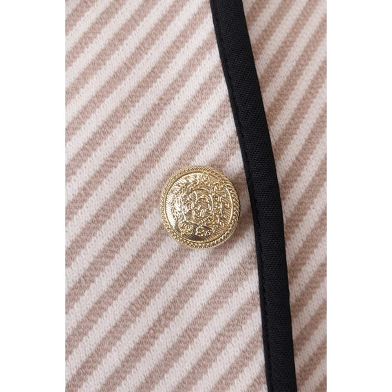 Elegáns alkalmi blézer - BÉZS-FEHÉR csíkos