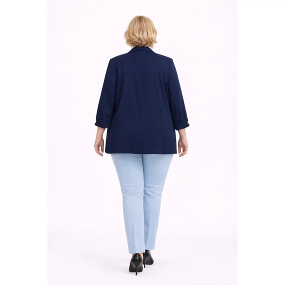 Elegáns, 1 gombos blézer - SÖTÉTKÉK- 48-54 méret