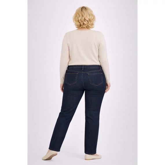 Egyenesszárú sötétkék farmernadrág