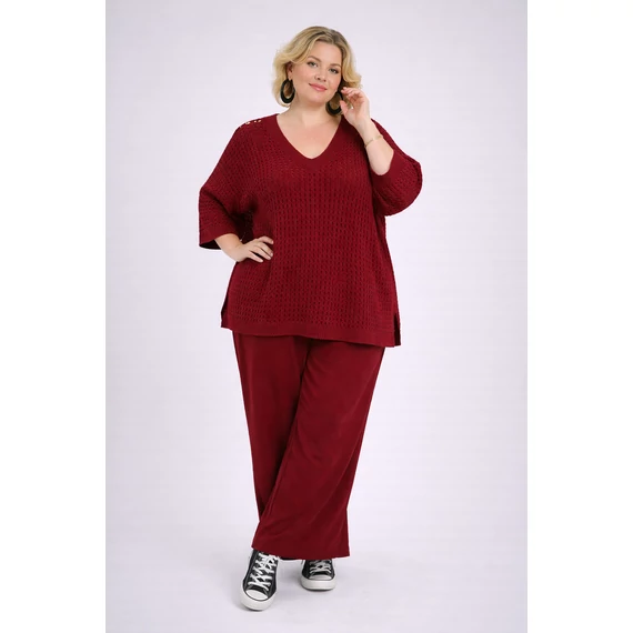 Cérna, kötött, felkapóka - BORDÓ- 46-54 méret