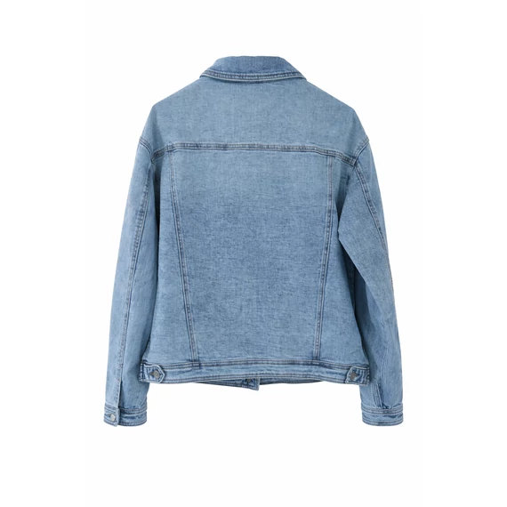 Világoskék farmerkabát