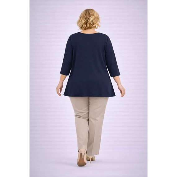 Kis Pillangó - SÖTÉTKÉK- muszlin blúz 48-56-os méret