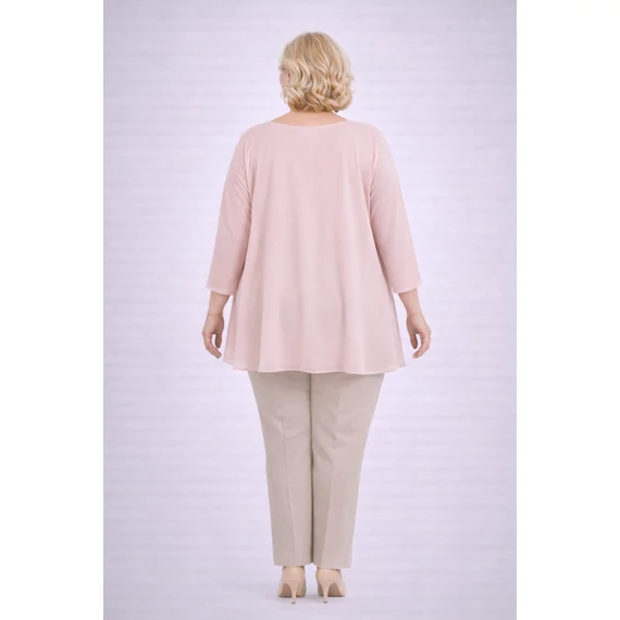 Kis Pillangó - PÚDER- muszlin blúz 48-56-os méret*