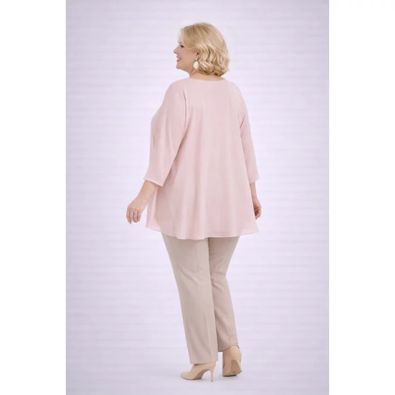 Kis Pillangó - PÚDER- muszlin blúz 48-56-os méret*