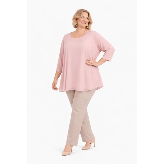 Kis Pillangó - PÚDER- muszlin blúz 48-56-os méret*