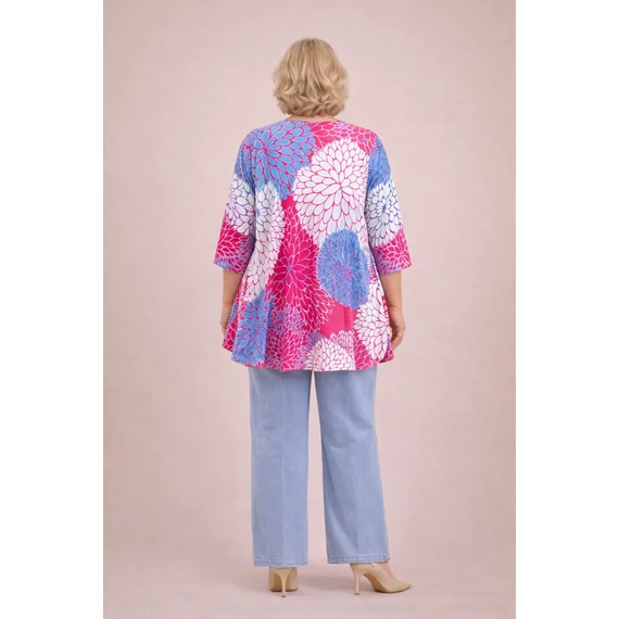 Selyempamut PINK apró leveles felső 50-58 méret