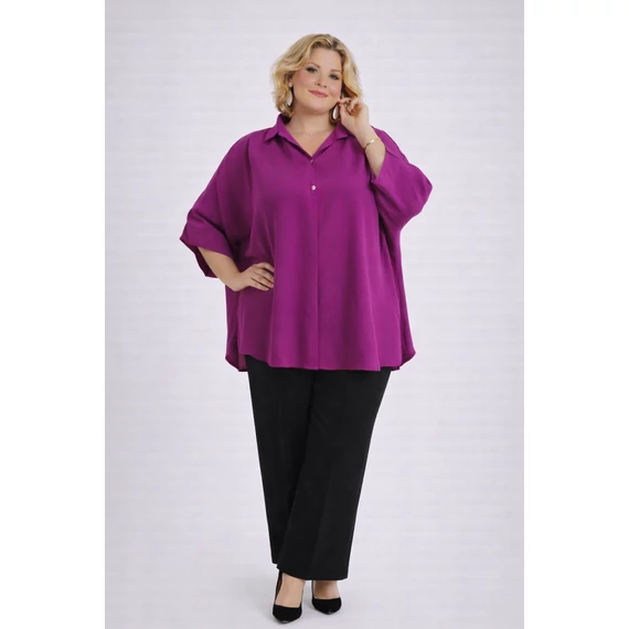 Téglalap blúz -MAGENTA- 54-62 méret