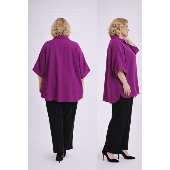 Téglalap blúz -MAGENTA- 54-62 méret