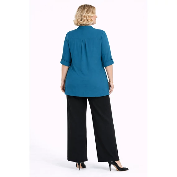 Álló galléros, 3 gombos felső PETROL 52-58 méret