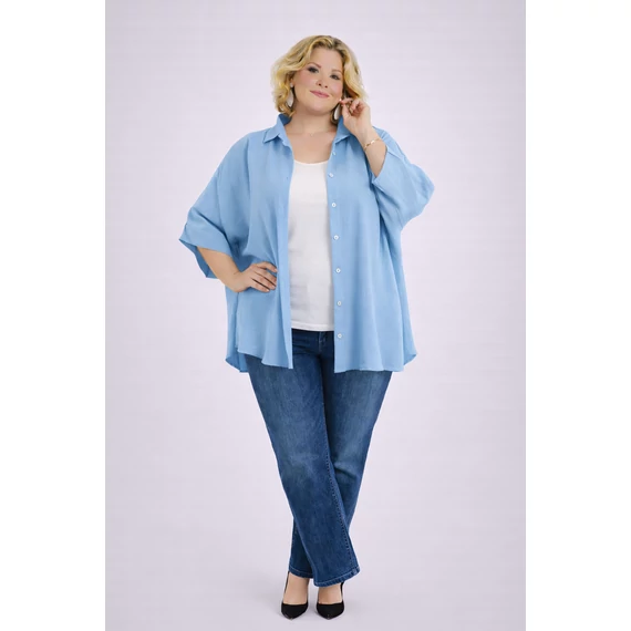 Téglalap blúz -BABAKÉK- 54-62 méret