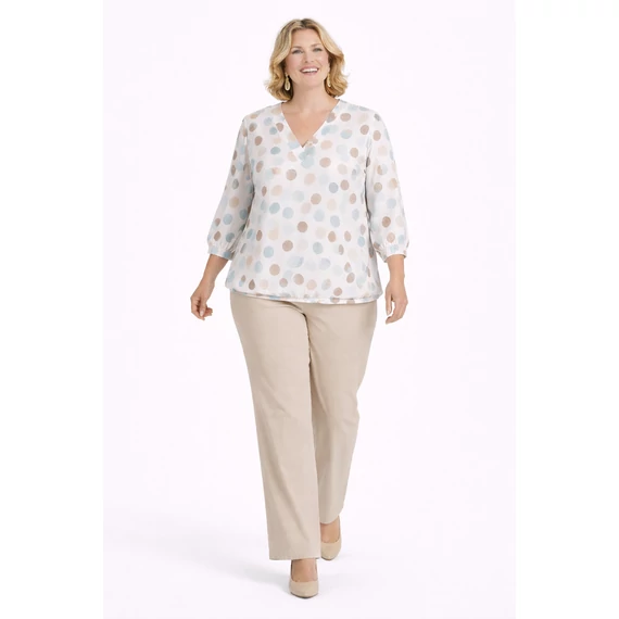 Jégselyem pöttyös felső BABAKÉK - 50-54 méret