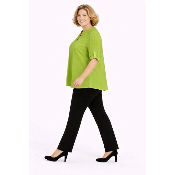 Álló galléros jégselyem felső - ALMAZÖLD- 48-54 méret 