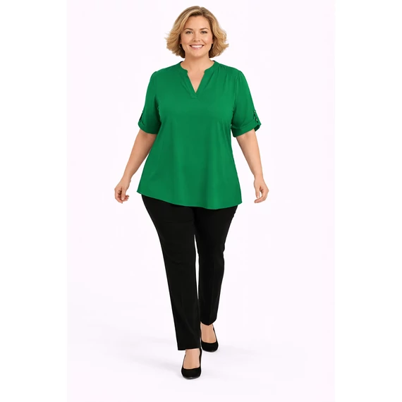 Álló galléros jégselyem felső - B.ZÖLD- 48-54 méret