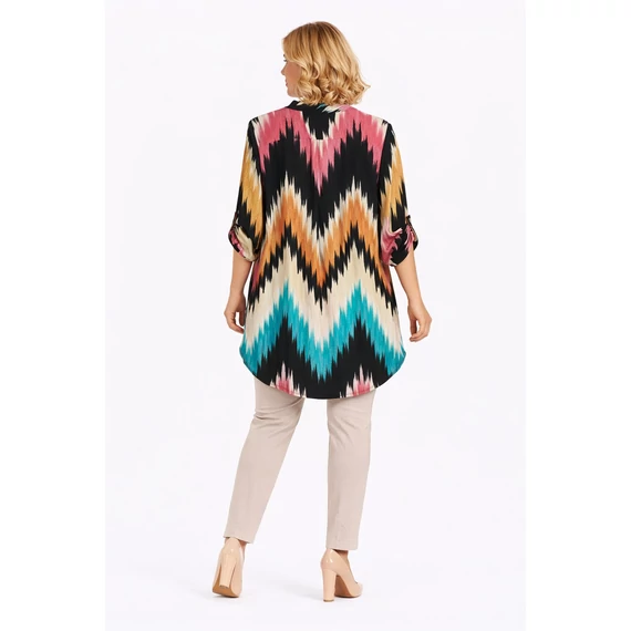 Álló galléros jégselyem felső - SZÍNES CAKKOS- 50-54 méret 